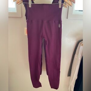 FP Movement, Good Karma leggings, black cherry NWT